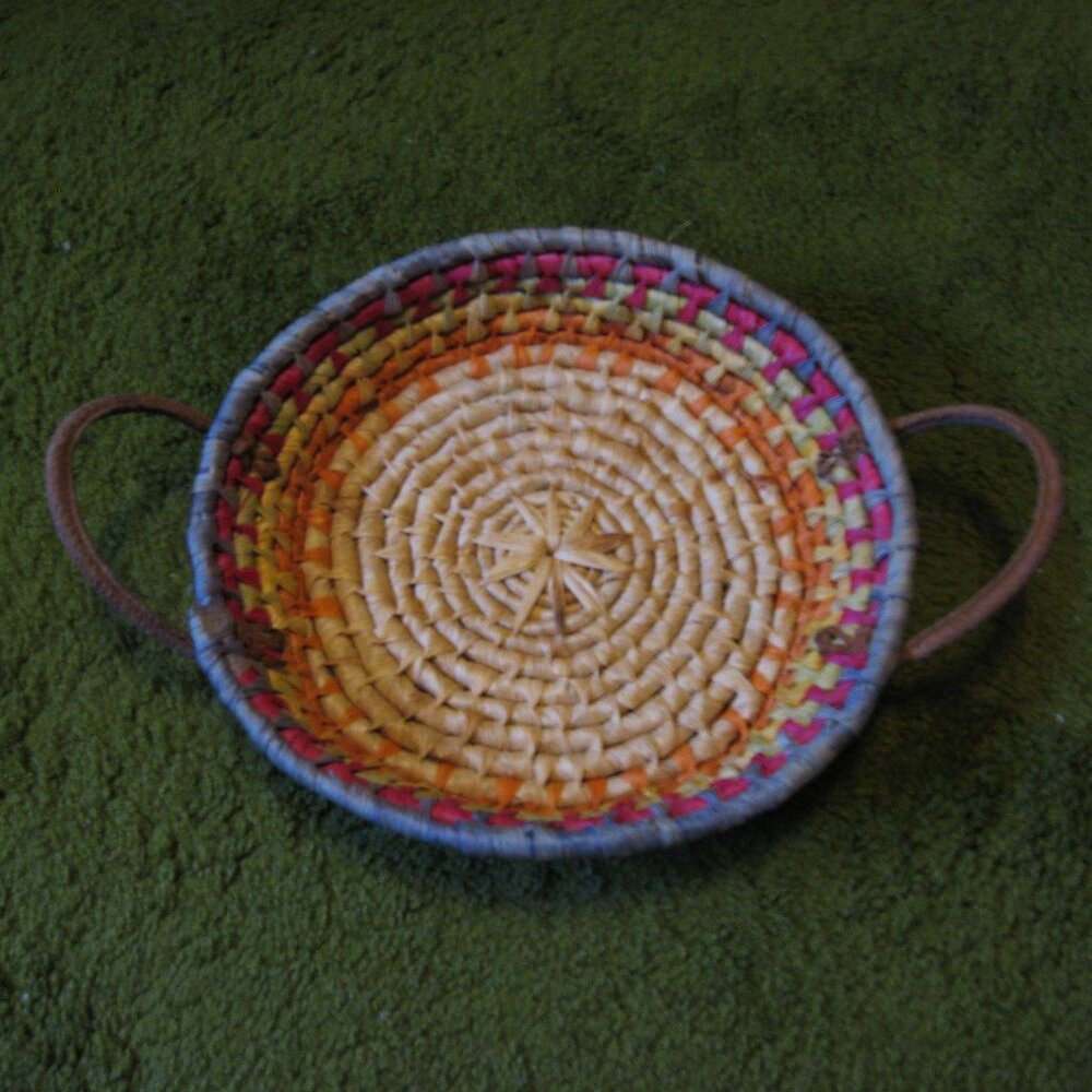 12" Weaved basket with handles